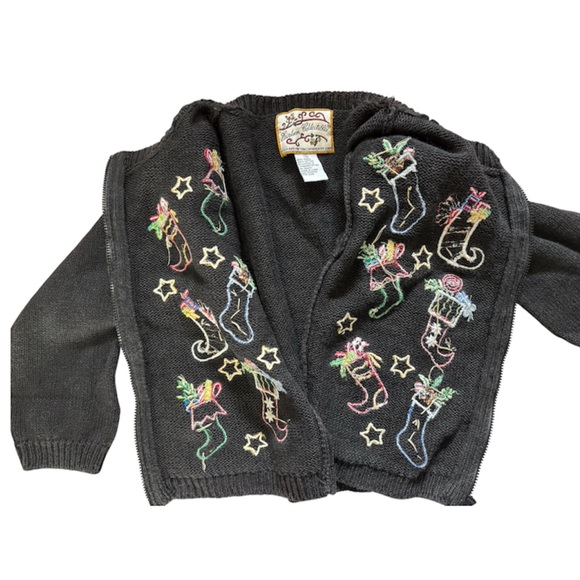 Vintage Christmas Cardigan - Kids 5/6 - Picture 9 of 10